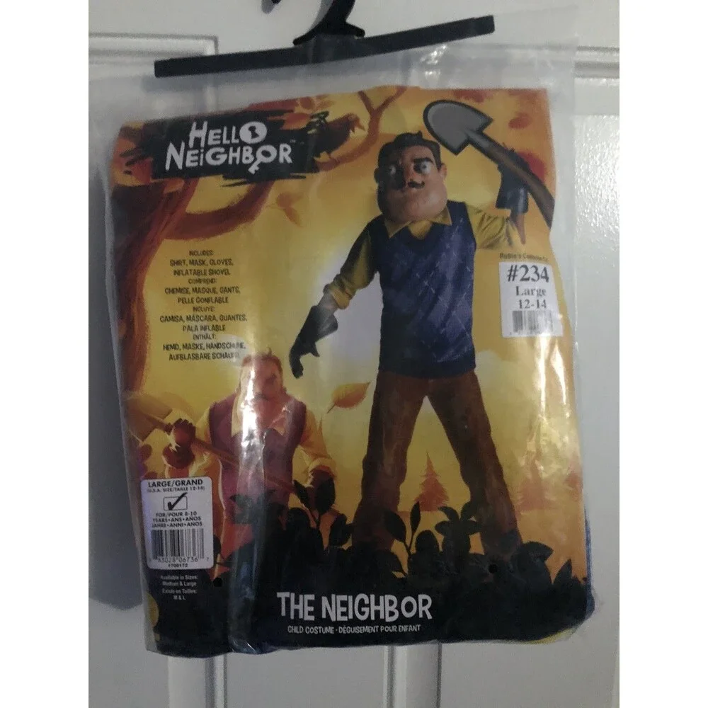 Rubie's Hello Neighbor The Butcher Halloween Costume Kids Large 12-14 Years NEW